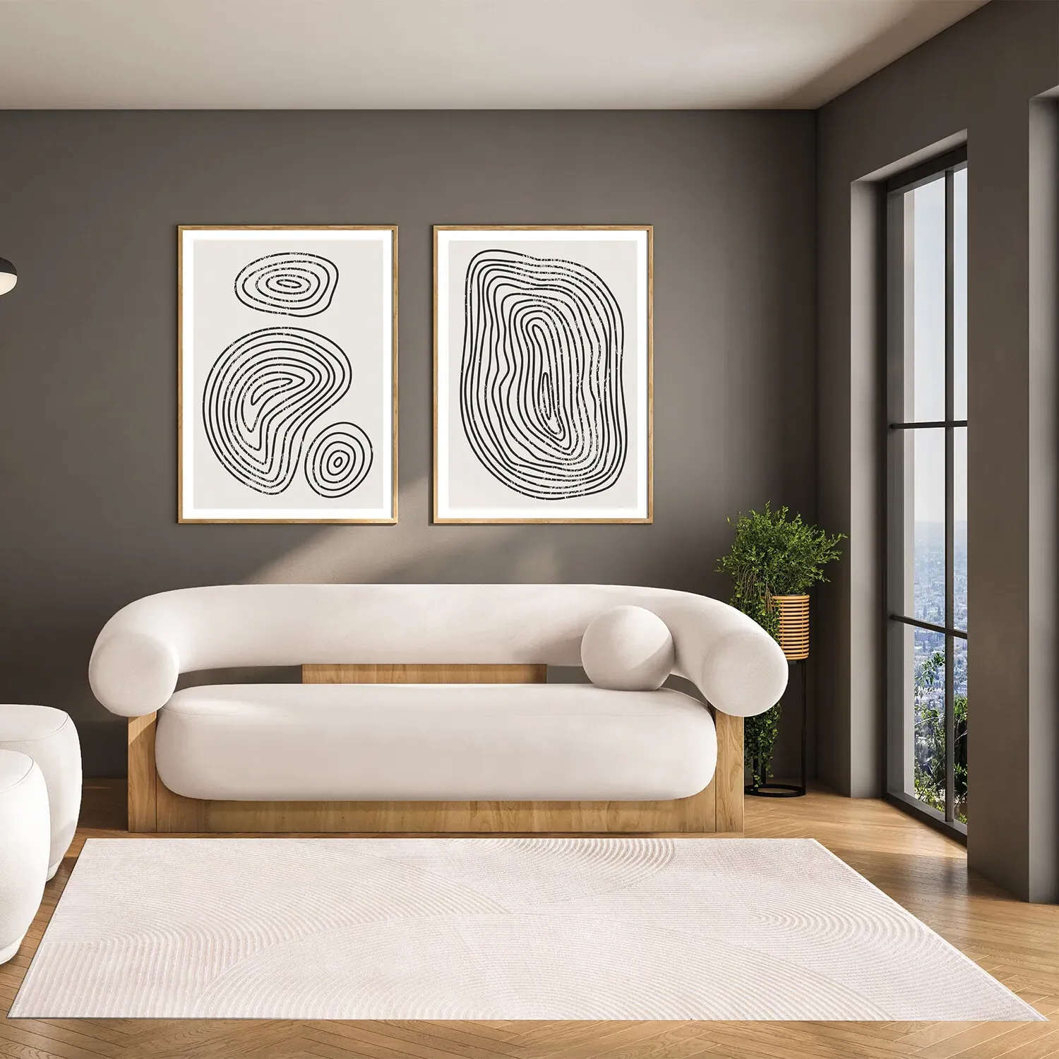 Avery Arch Rug - Cream