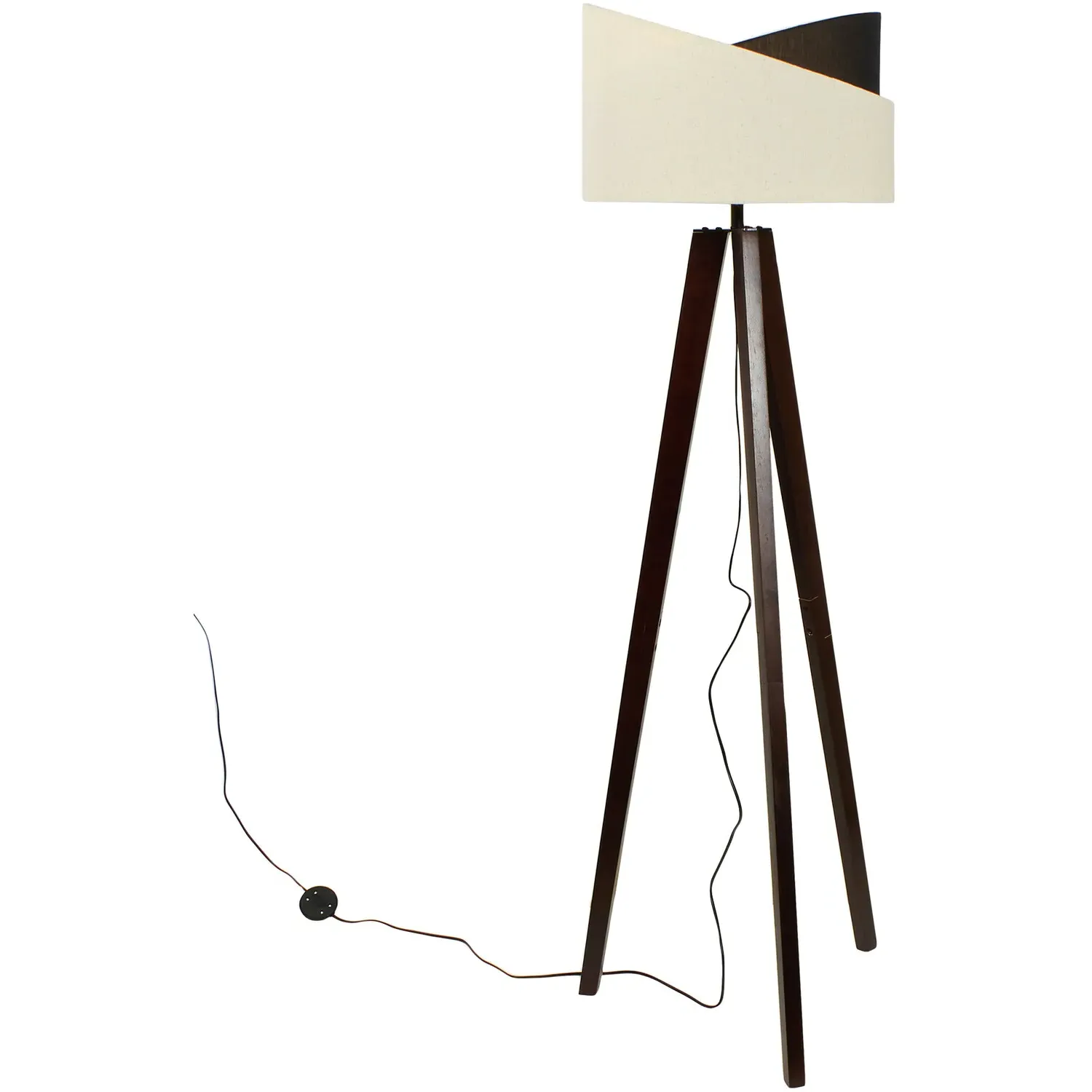 Avery Floor Lamp - White, Black
