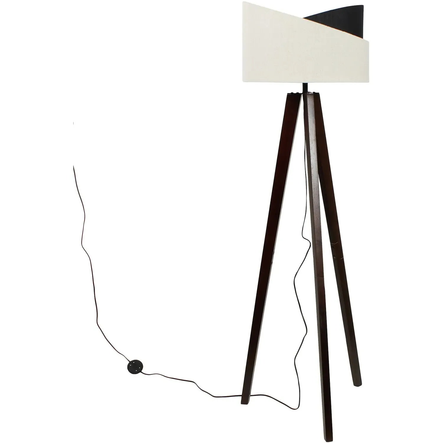 Avery Floor Lamp - White, Black image