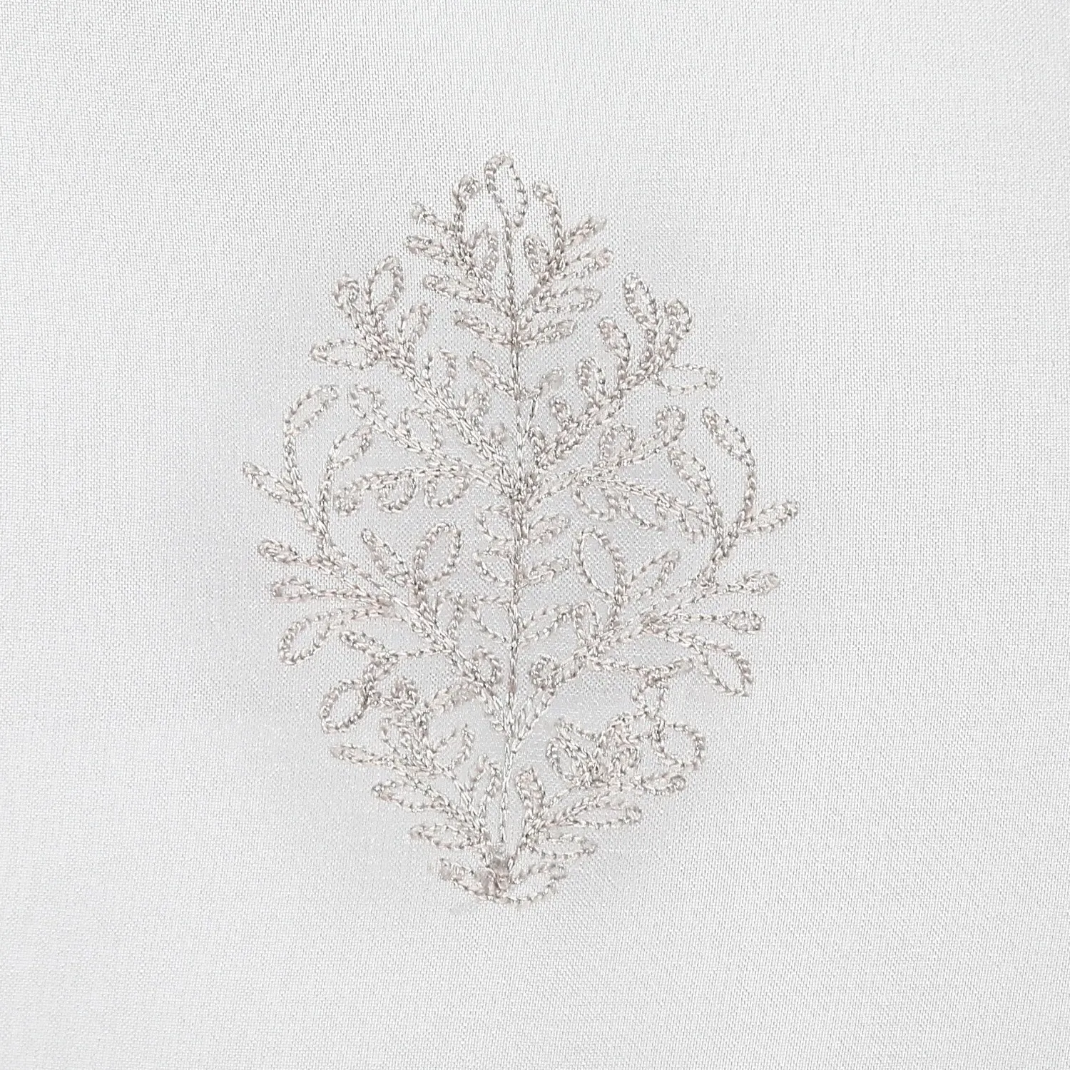 Aviemore Embroidered Voile Curtain - Grey