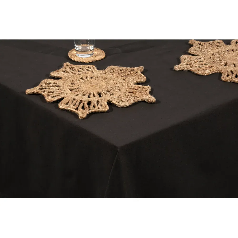 AVON Cotton Tablecloth - Black
