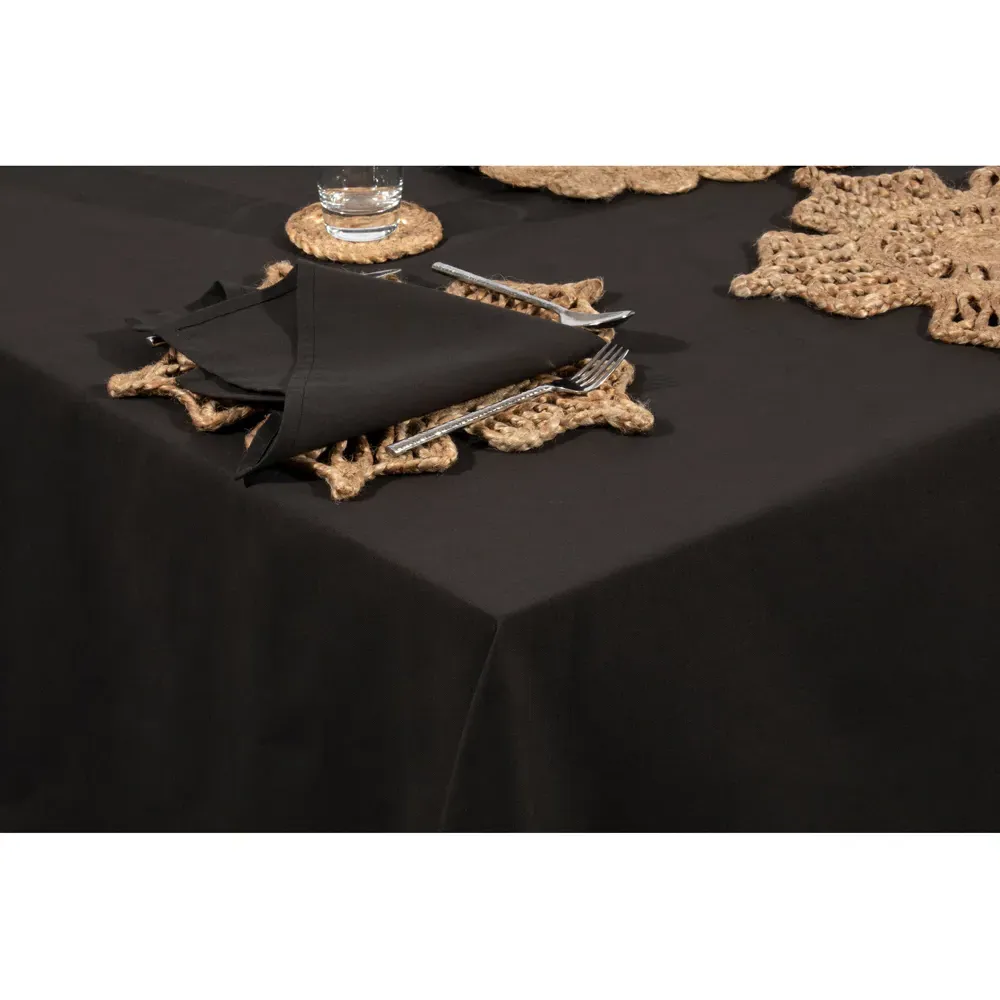 AVON Cotton Tablecloth - Black