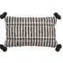 Ayaan Pom Pom Cushion - Black