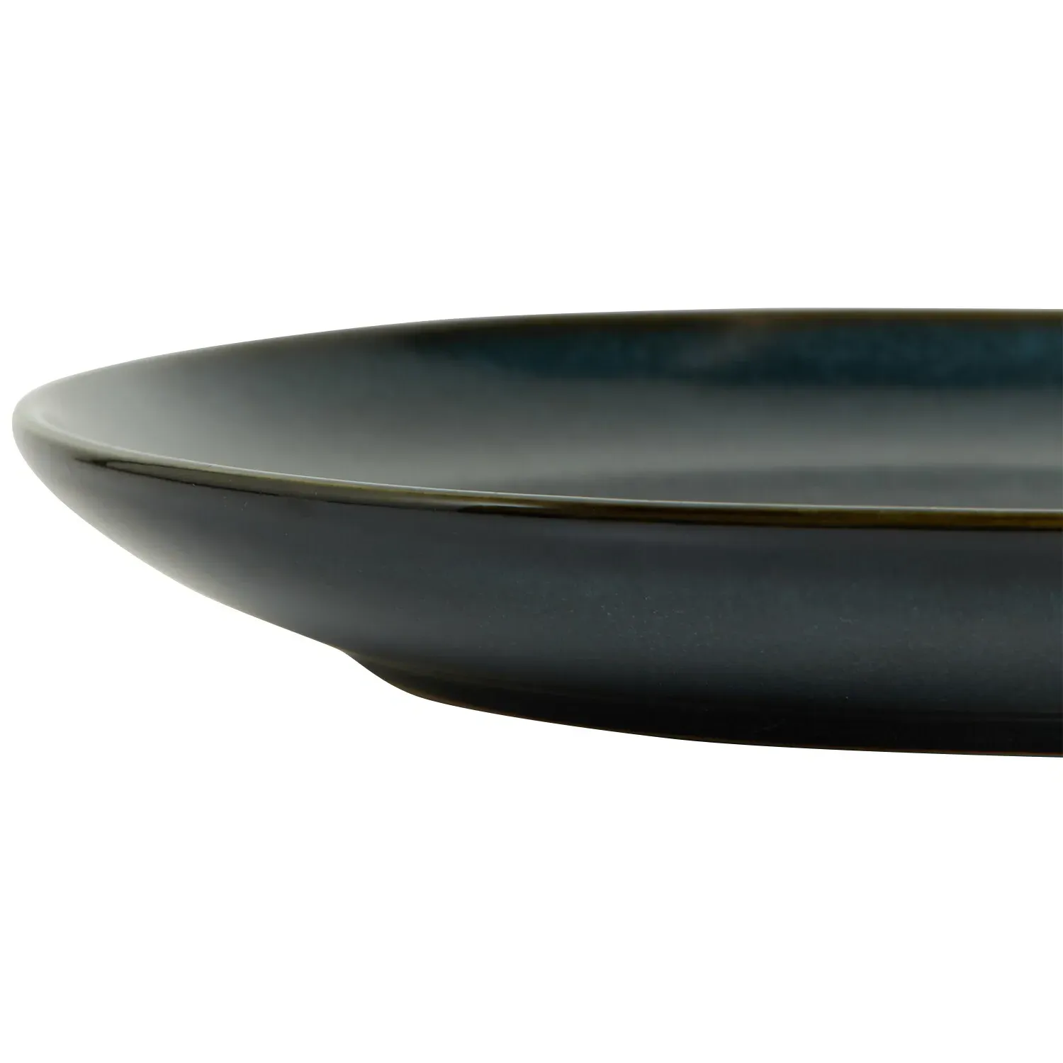 Ayano Reactive Glaze Side Plate - Dark Blue