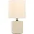 Ayla Ribbed Table Lamp - Cream, Ceramic