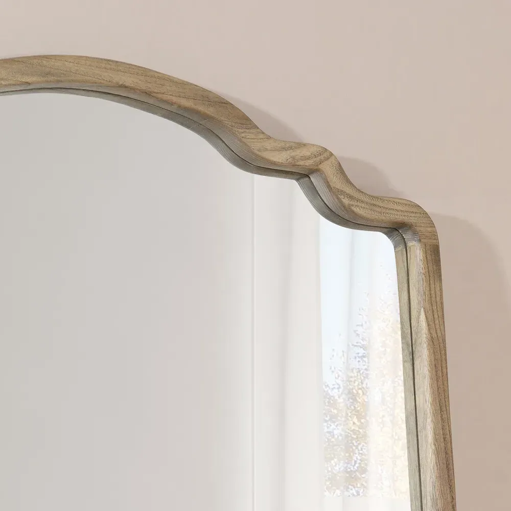 Ayra Wooden Leaner Mirror - Natural