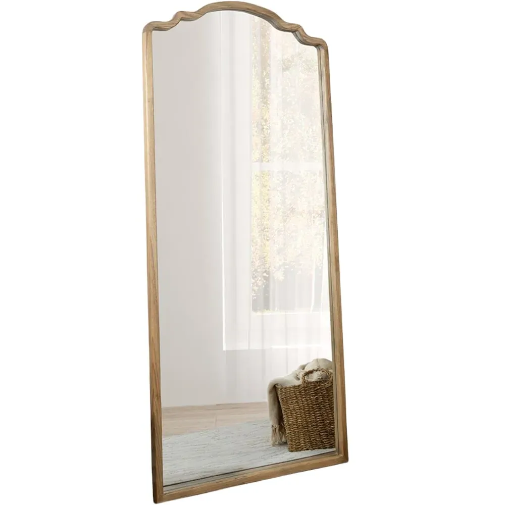 Ayra Wooden Leaner Mirror - Natural
