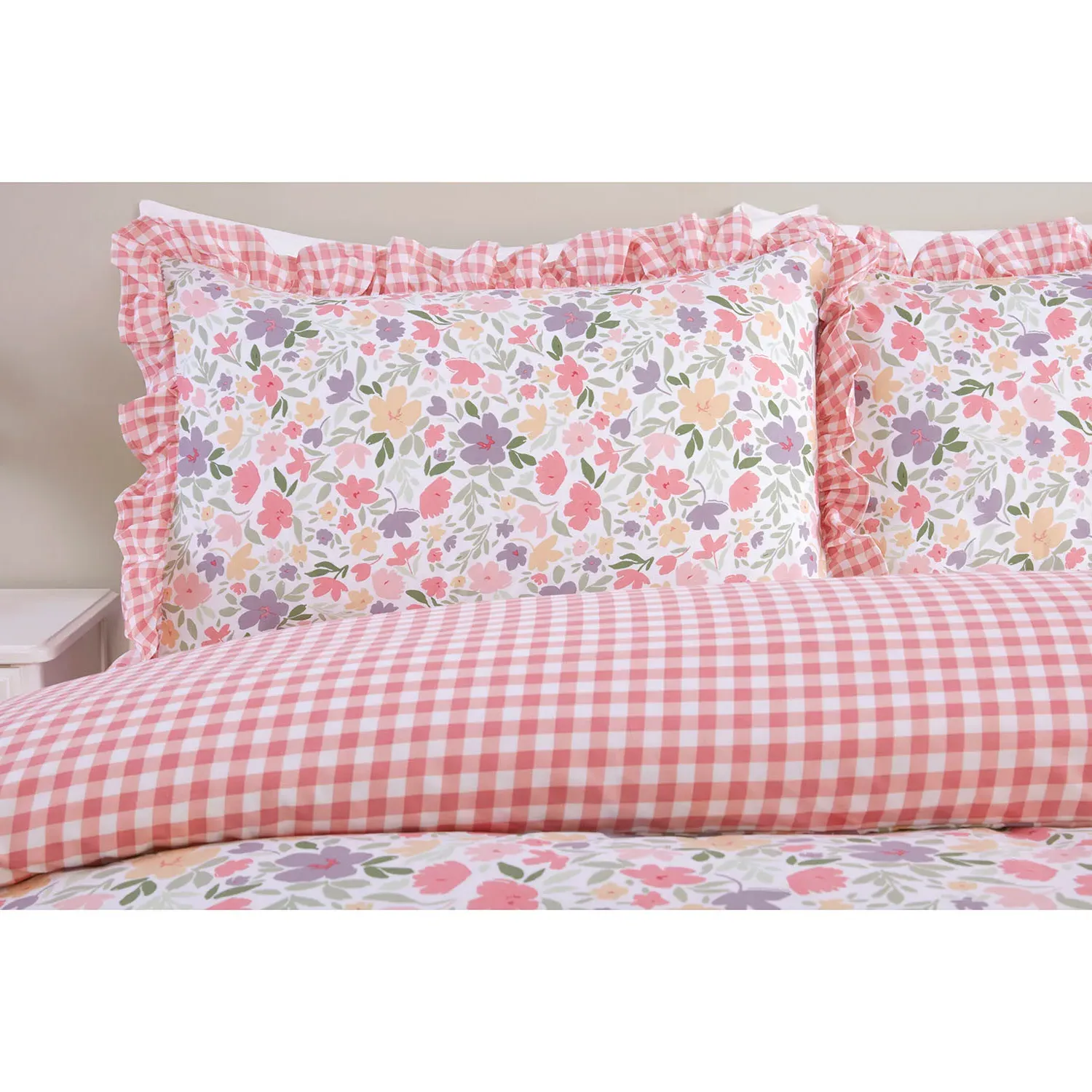 Ayva King Floral Duvet Set - Multicolour, Polycotton