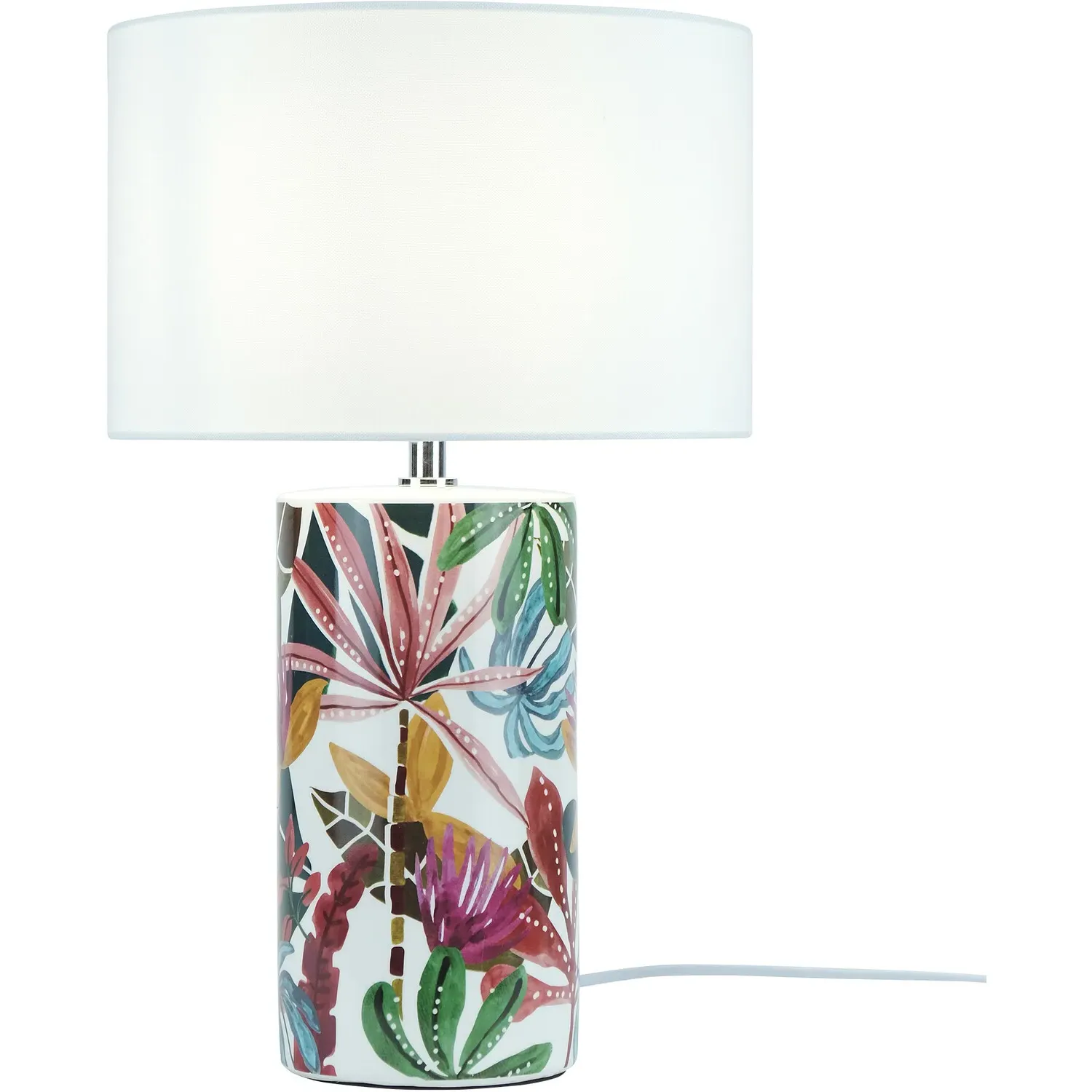 Azalea Table Lamp with Floral Design