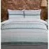 Aztec Geo Stripe Double Duvet Cover Set - Teal