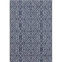 Aztec Indoor Outdoor Rug 160cm - Blue, Polypropylene