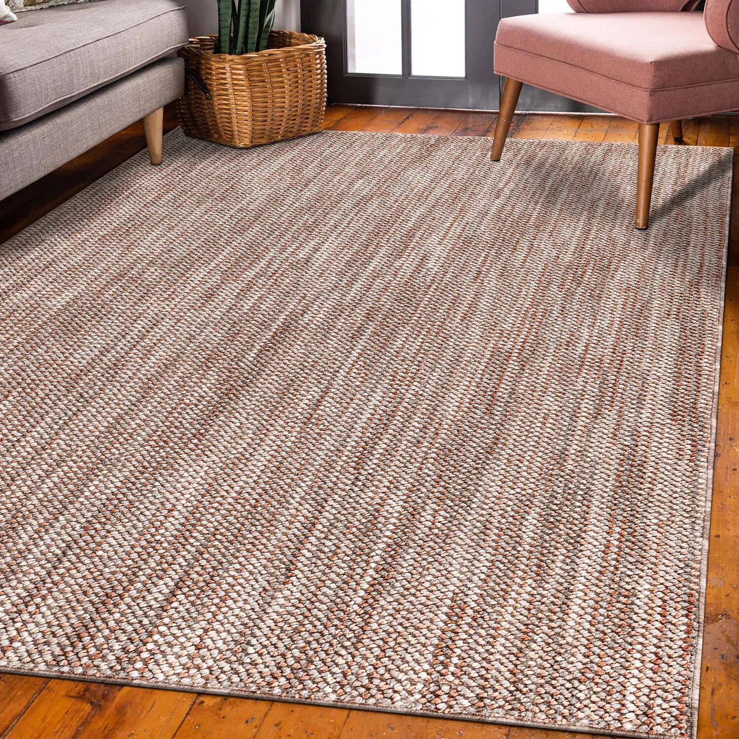 Azura Texture Rug - Terracotta