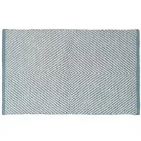 Azure Coastal Breeze Diamond Rug - Blue
