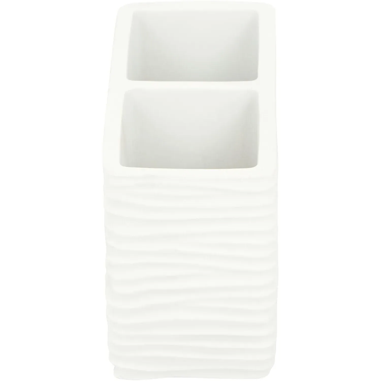 Bali Wavy Toothbrush Holder - White
