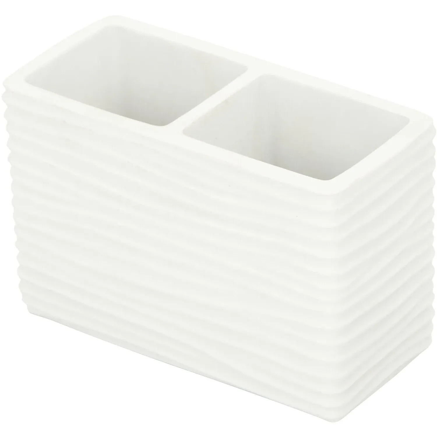 Bali Wavy Toothbrush Holder - White image