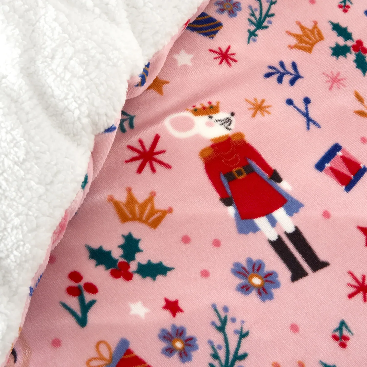 Ballerina and Nutcracker Fleece Duvet - Pink