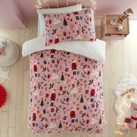 Ballerina and Nutcracker Fleece Duvet - Pink