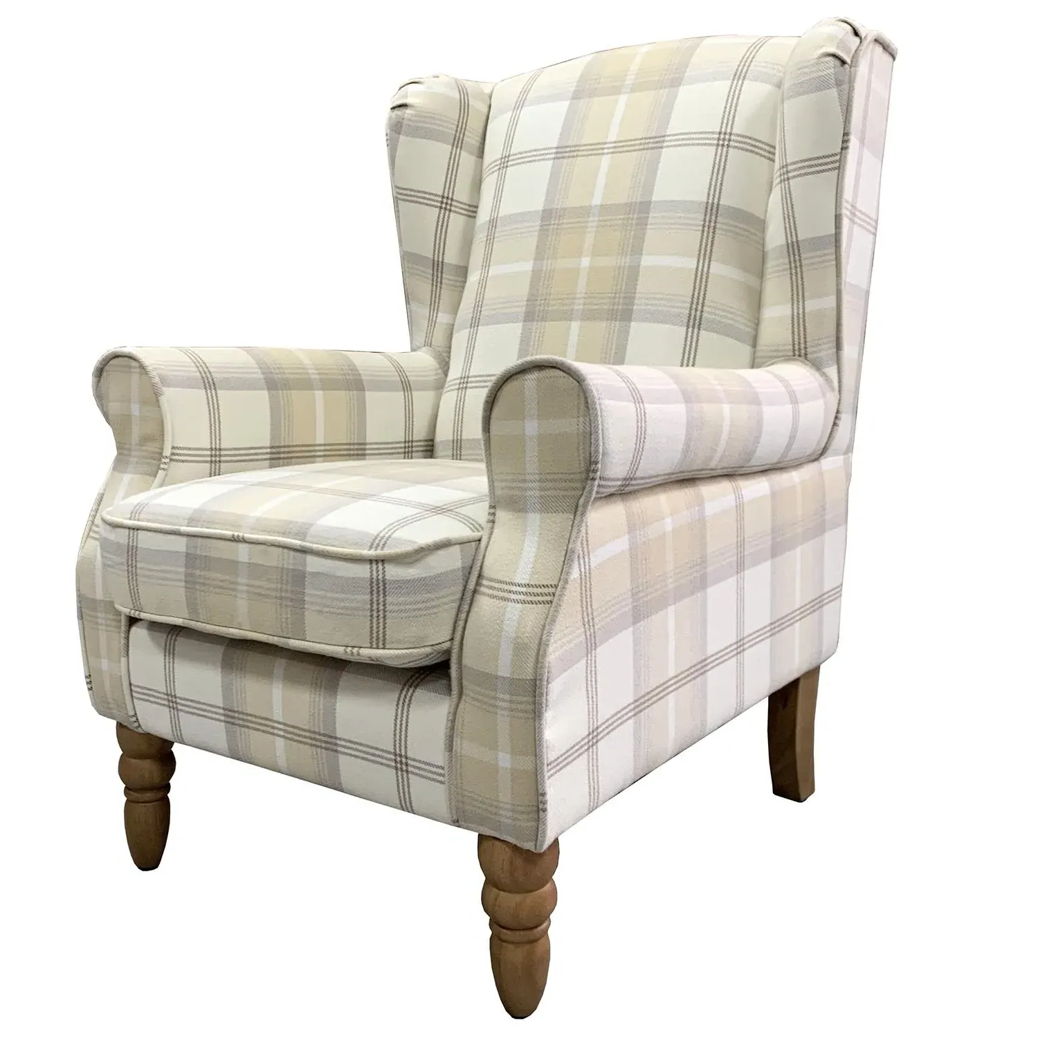 Balmoral Wingback Chair - Cream