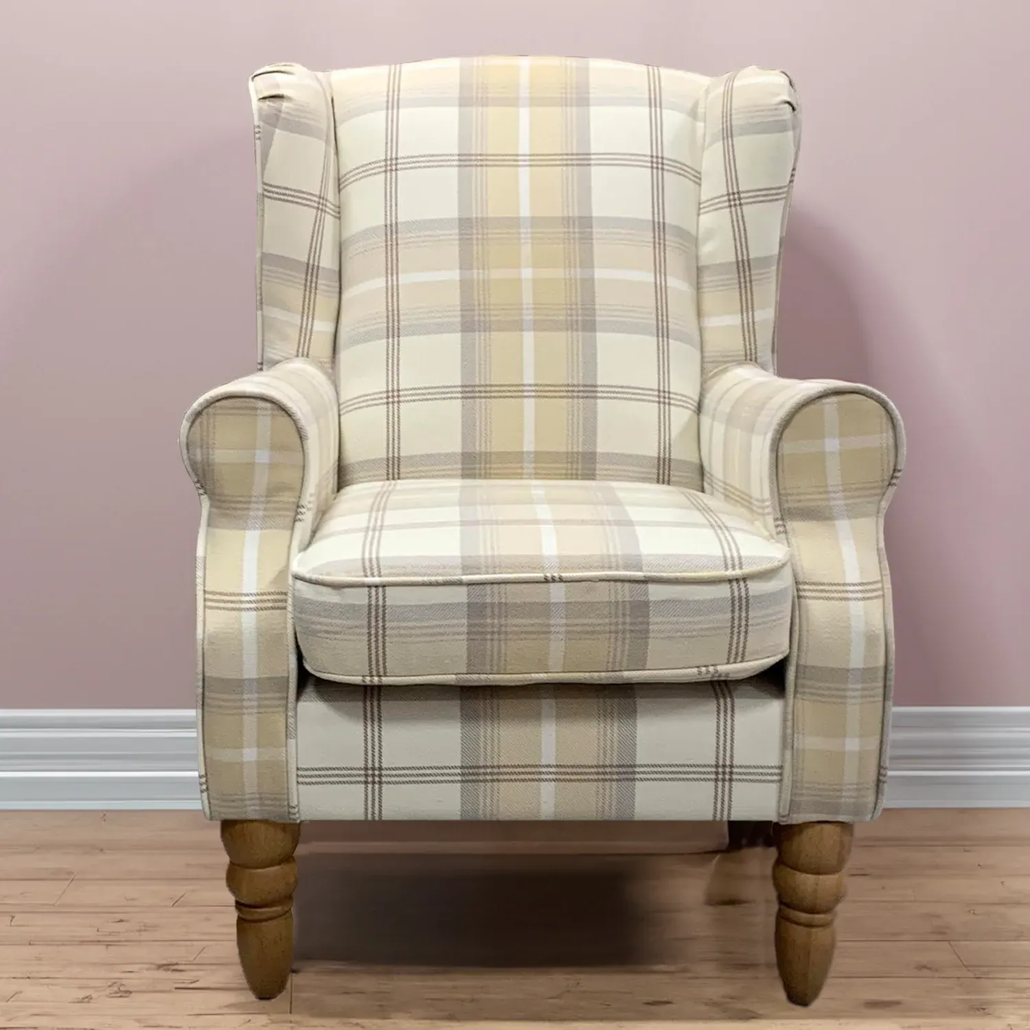 Balmoral Wingback Chair - Cream image