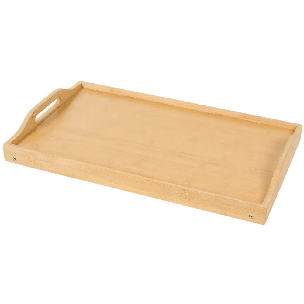 Bamboo Bed Tray with Foldable Legs - Natural