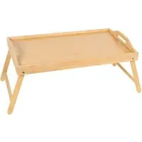 Bamboo Bed Tray with Foldable Legs - Natural