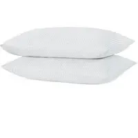 Bamboo Cotton Pillowcase 2 Pack - Silver