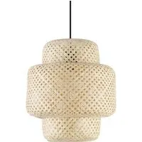 Bamboo Effect Pendant Light Shade - Natural