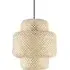 Bamboo Effect Pendant Light Shade - Natural