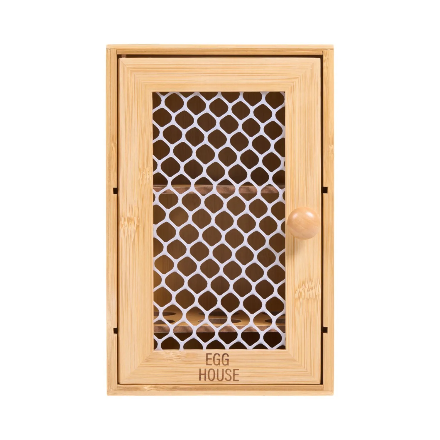 Bamboo Egg Storage House - Natural