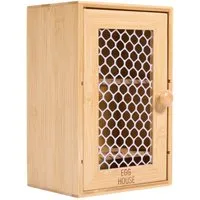 Bamboo Egg Storage House - Natural