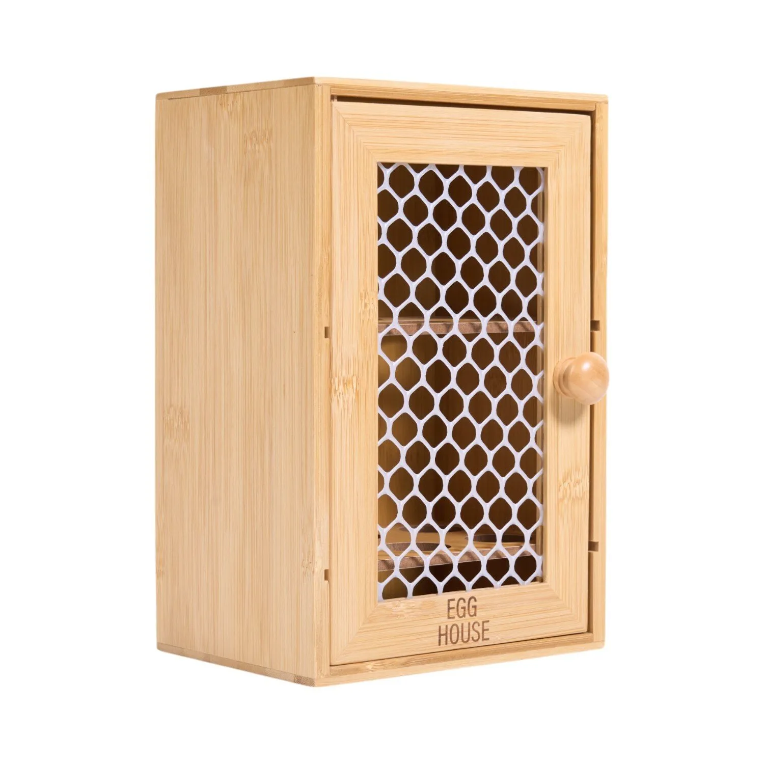 Bamboo Egg Storage House - Natural