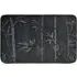 Bamboo Embossed Memory Foam Bath Mat - Black