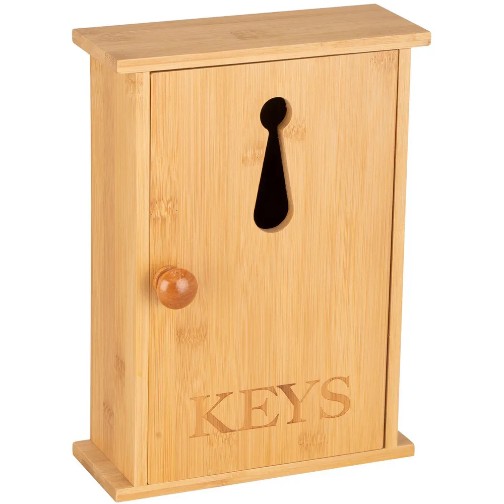 Bamboo Key Box with Cutout
