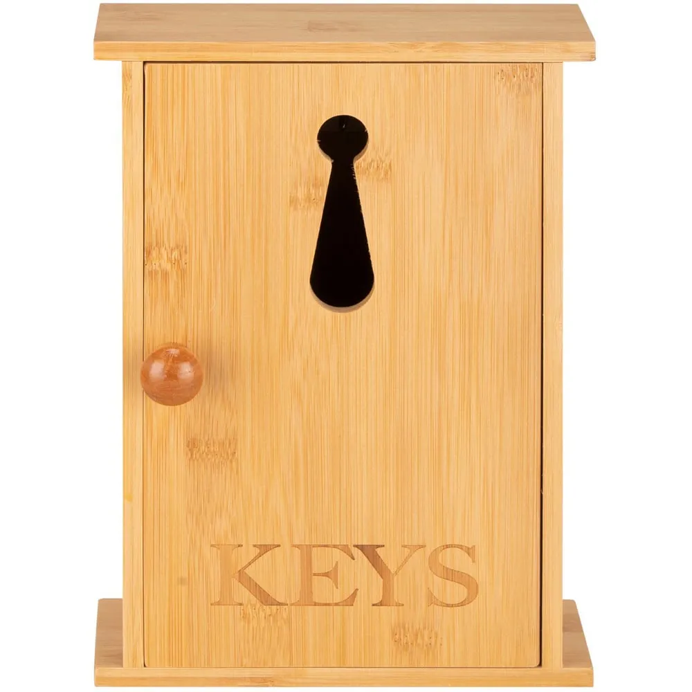 Bamboo Key Box with Cutout