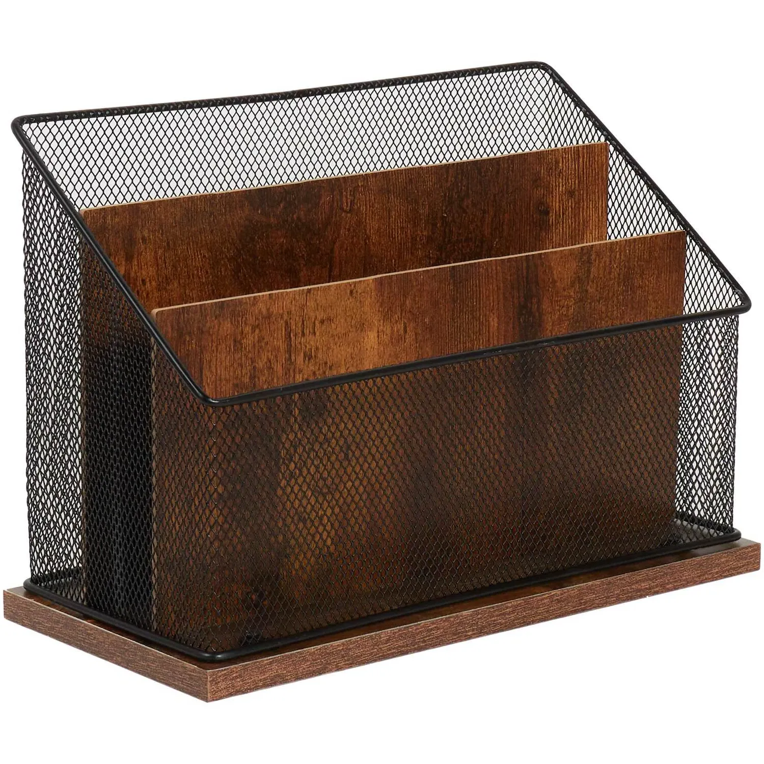 Bamboo Mesh Letter Sorter - Black