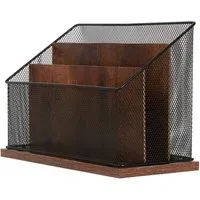 Bamboo Mesh Letter Sorter - Black
