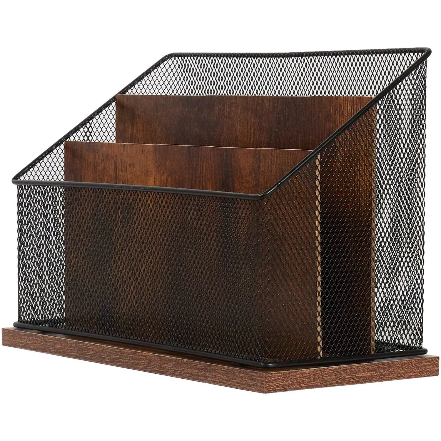 Bamboo Mesh Letter Sorter - Black
