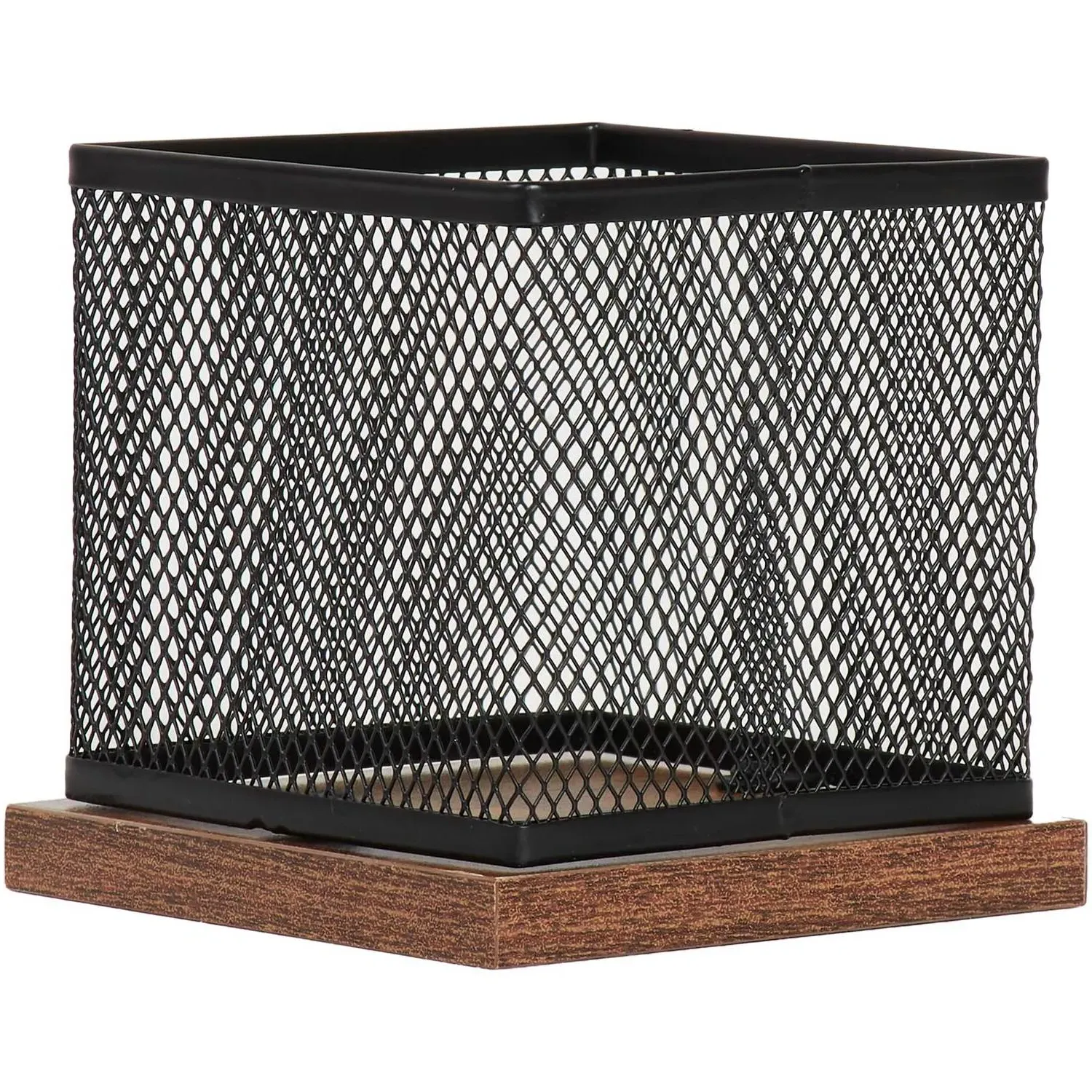 Bamboo Mesh Pen Pot - Black