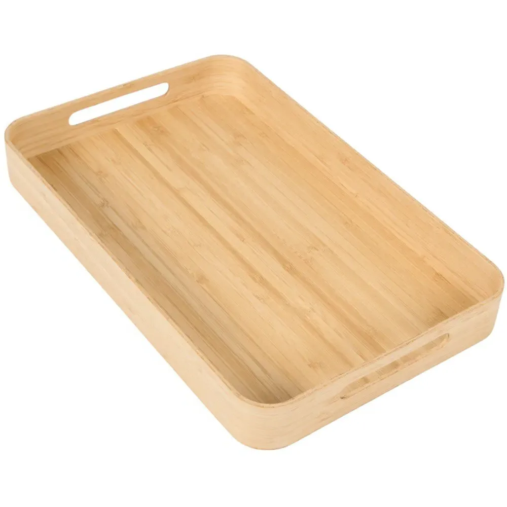 Bamboo Round Edge Tray - Natural