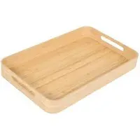 Bamboo Round Edge Tray - Natural
