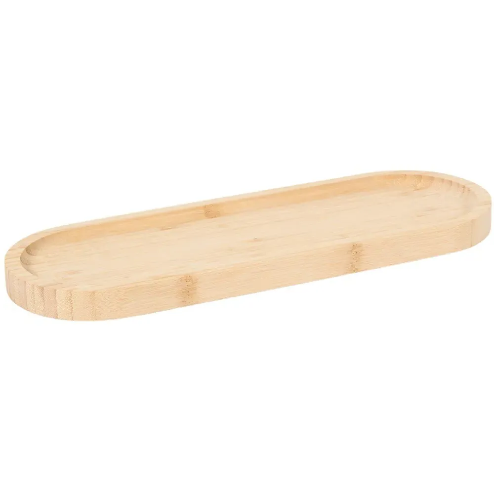Bamboo Serving Platter Tray - Natural