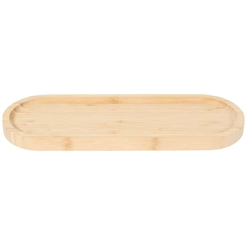 Bamboo Serving Platter Tray - Natural image