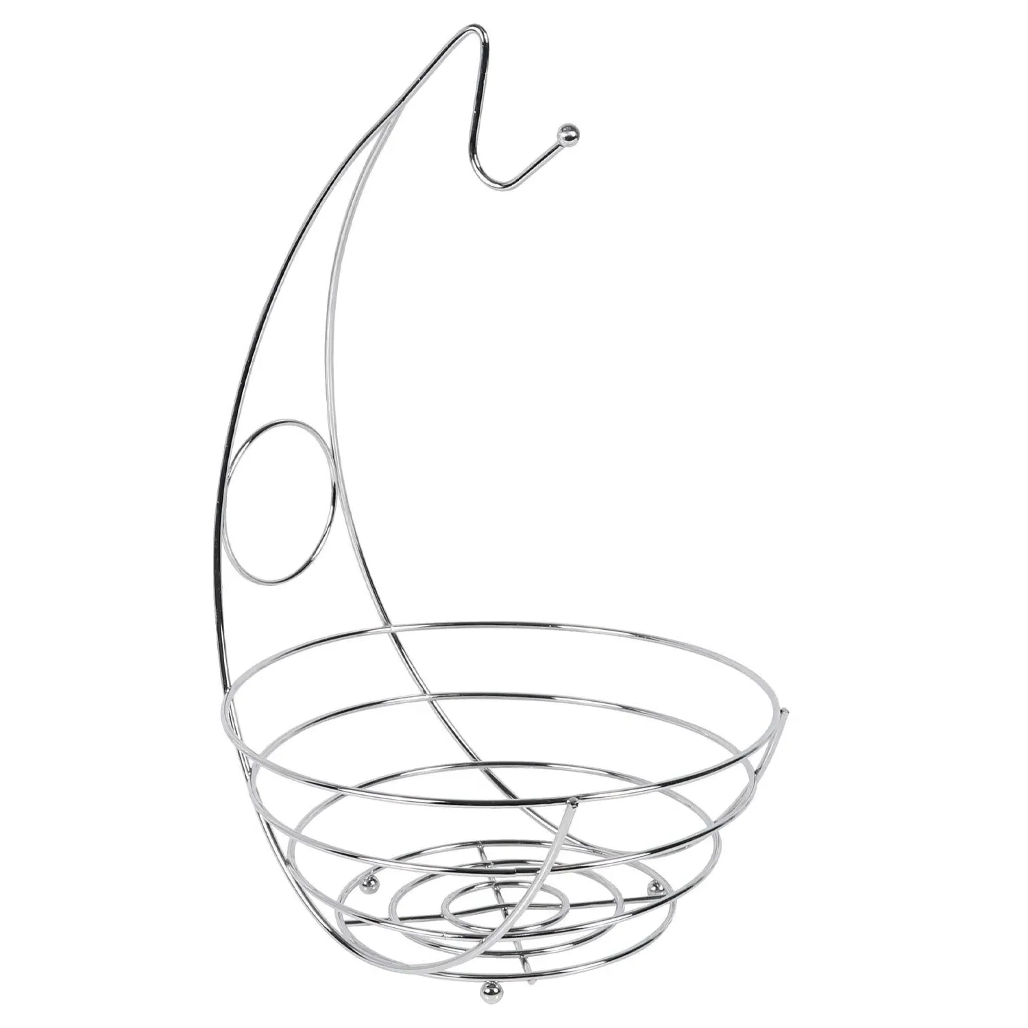 Banana Tree Wire Fruit Bowl - Silver