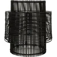 Barkby Lamp Shade - Black, Rattan