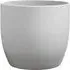 Basel Stone Plant Pot Cover 18cm - Grey, Ceramic