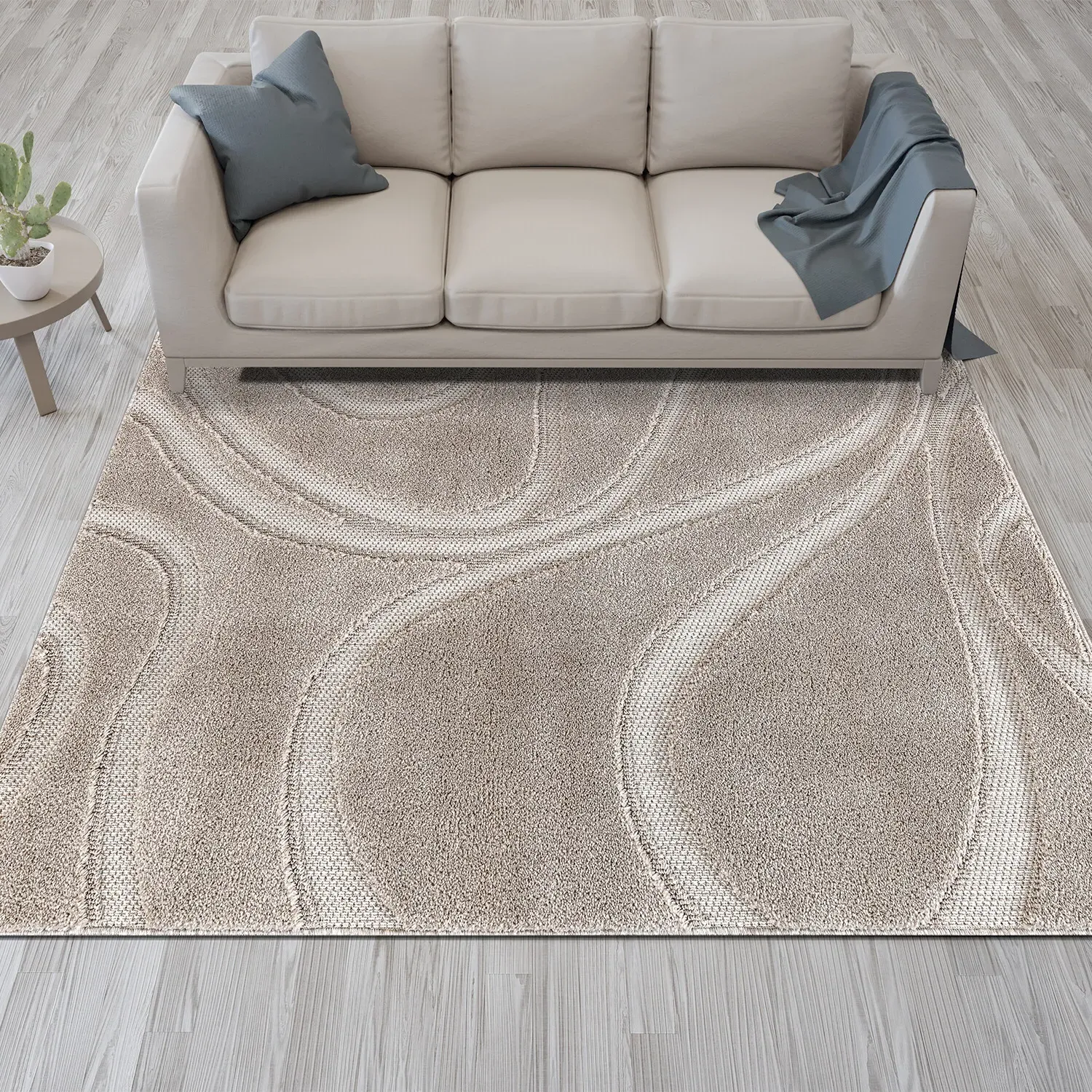 Bayley 230cm Wave Rug - Chestnut