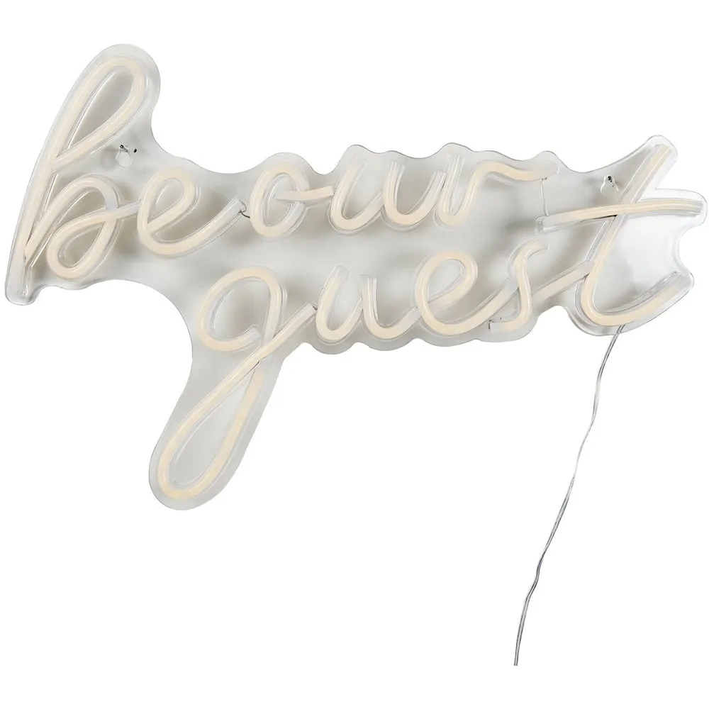 Be Our Guest Neon Sign - Warm White