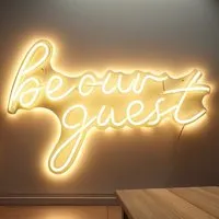 Be Our Guest Neon Sign - Warm White