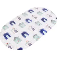 Beach Huts PVC Bath Mat