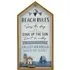 Beach Rules Framed Plaque - Blue